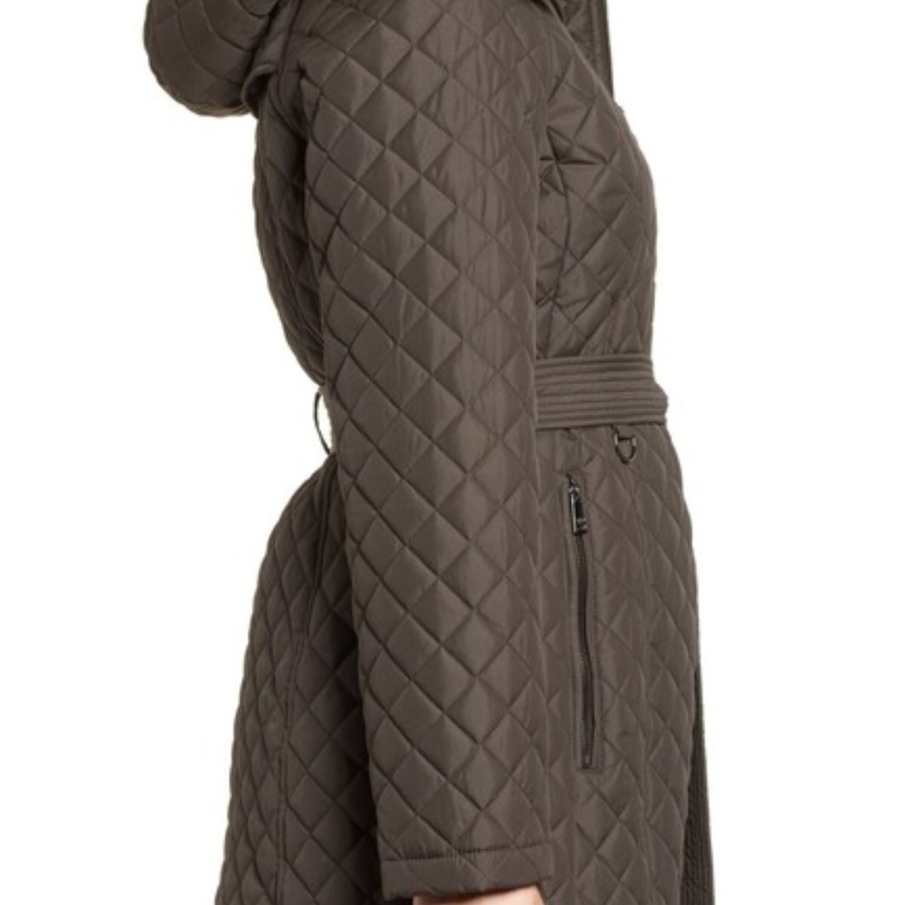 London Fog - Diamond Quilted Hooded Jacket M - Picture 5 of 6